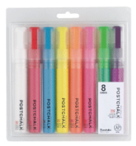 ZIG POSTCHALK MARKERWET-WIPE 6MM TIP / NEON・8V